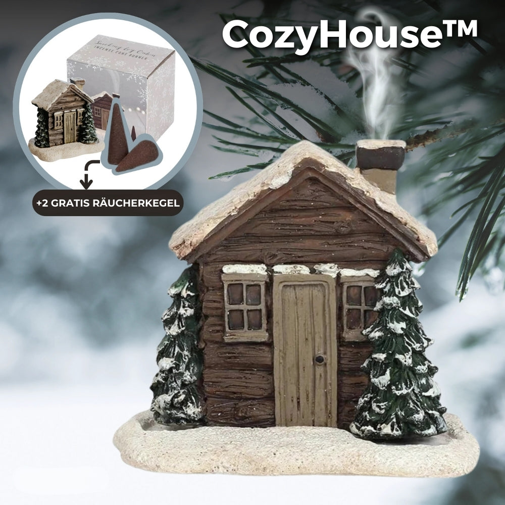 Cozy Cabin - Elegant Incense Burner with 2 Free Cones