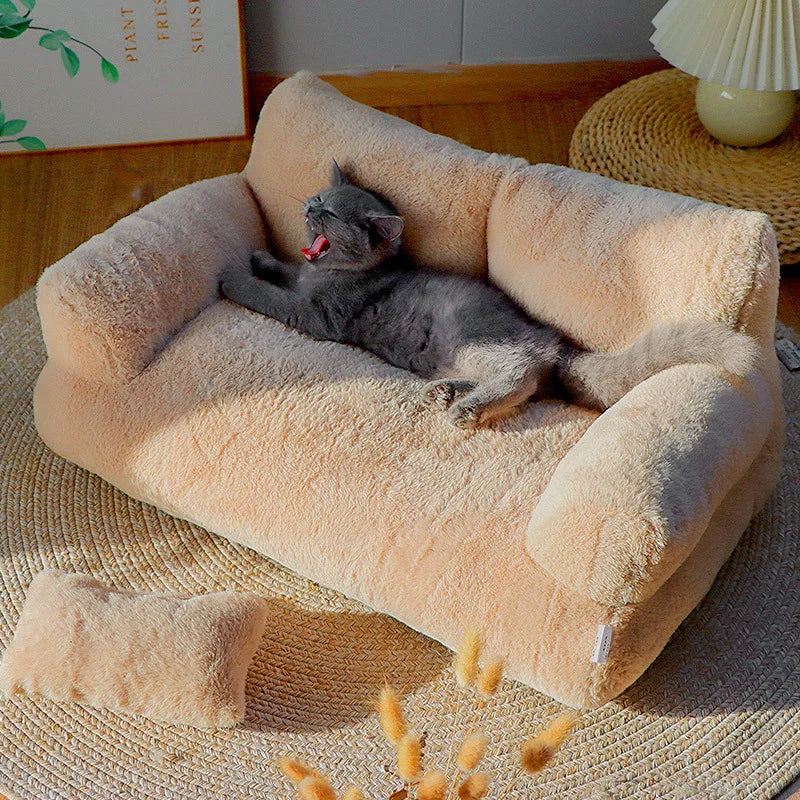 Gemütliches Haustierbett - Sofa für Hunde und Katzen