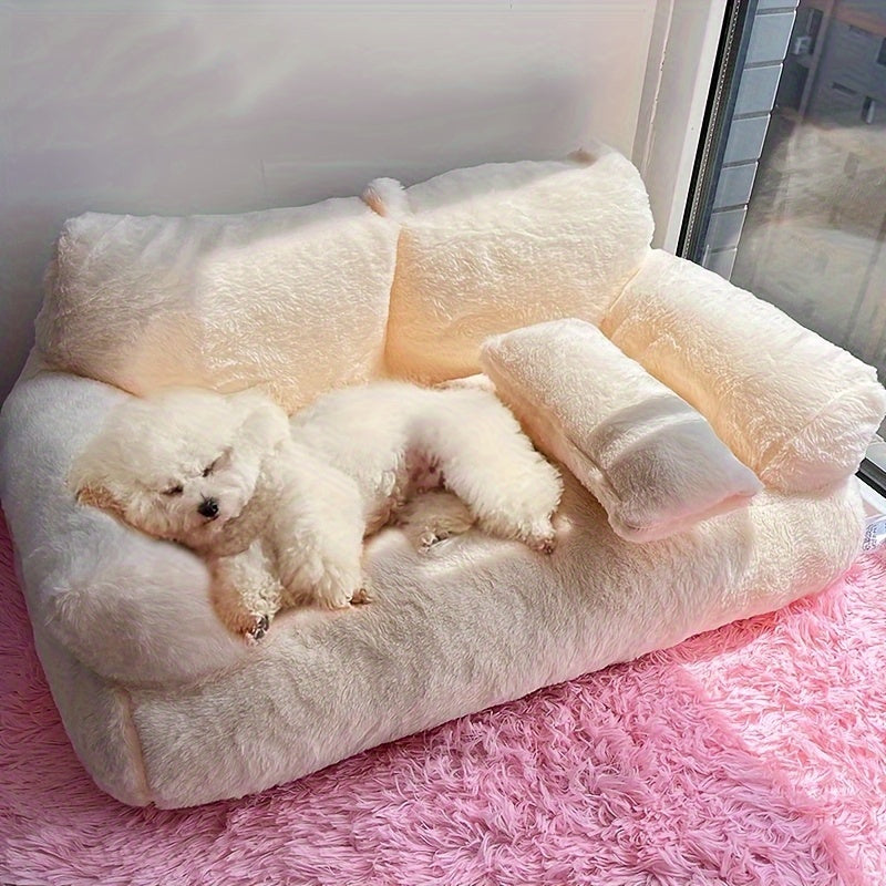 Gemütliches Haustierbett - Sofa für Hunde und Katzen