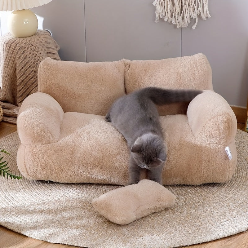 Gemütliches Haustierbett - Sofa für Hunde und Katzen