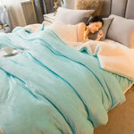 Cozy Luxury Blanket - Reversible Flannel and Cashmere Blanket for Winter