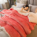 Cozy Luxury Blanket - Reversible Flannel and Cashmere Blanket for Winter