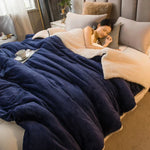 Cozy Luxury Blanket - Reversible Flannel and Cashmere Blanket for Winter
