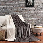 Cozy Luxury Blanket - Reversible Flannel and Cashmere Blanket for Winter