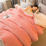 Cozy Luxury Blanket - Reversible Flannel and Cashmere Blanket for Winter