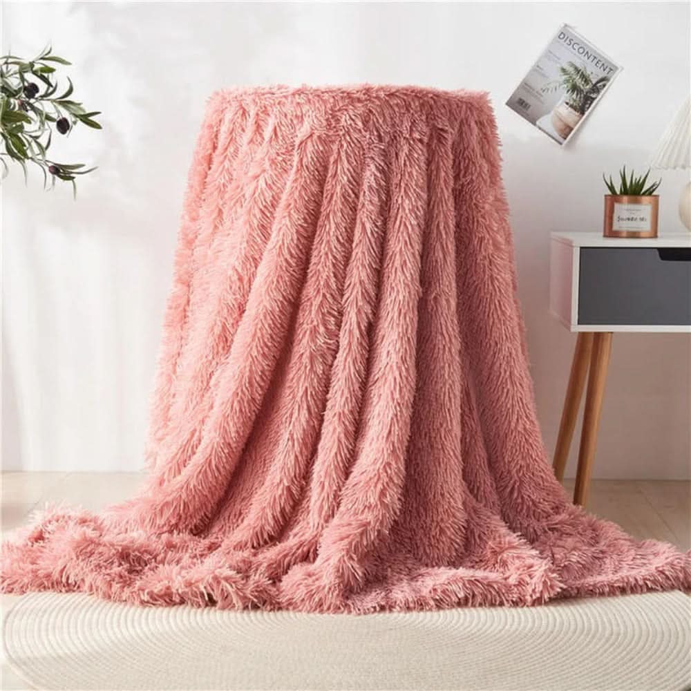 Luxuriöse Kuscheldecke aus Kunstfell – Waschbar und Elegant für Gemütliche Abende