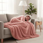 Luxuriöse Kuscheldecke aus Kunstfell – Waschbar und Elegant für Gemütliche Abende