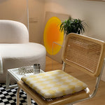 Snuggle Pillow Made of Polar Fleece – Modern Plaid Pattern for Your Home