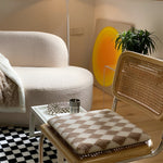 Snuggle Pillow Made of Polar Fleece – Modern Plaid Pattern for Your Home