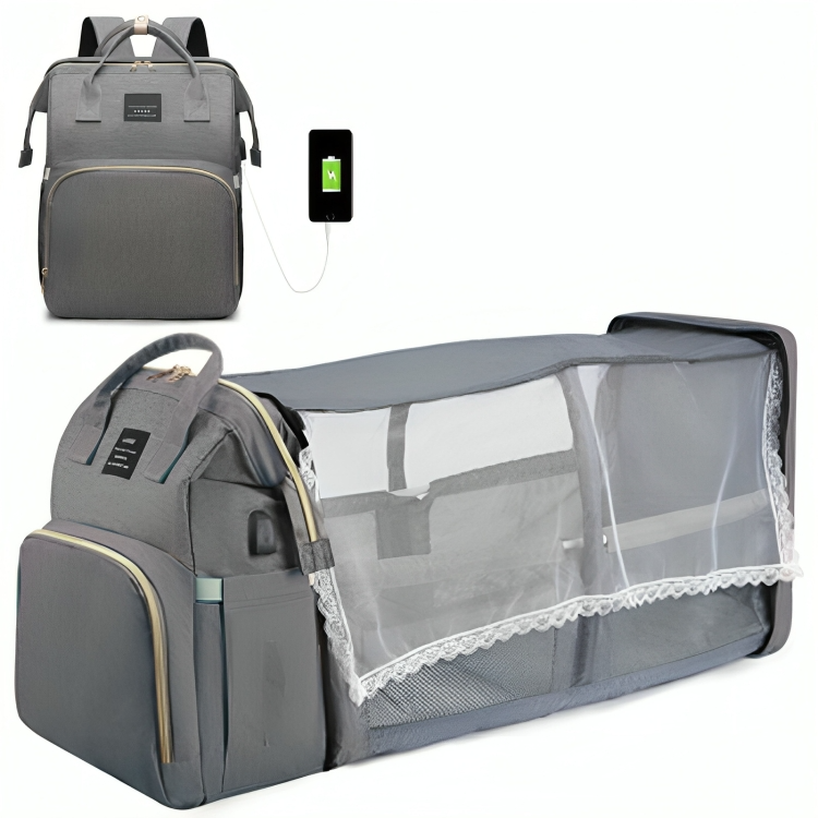 SmartTravel Bag™ | Alles, was Ihr Baby braucht – inklusive Reisebett!