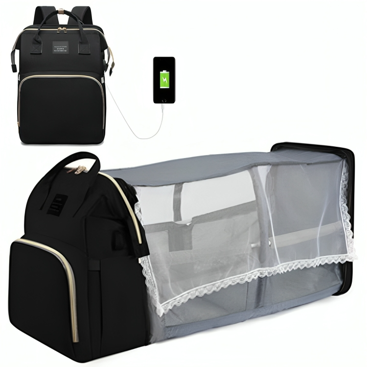 SmartTravel Bag™ | Alles, was Ihr Baby braucht – inklusive Reisebett!