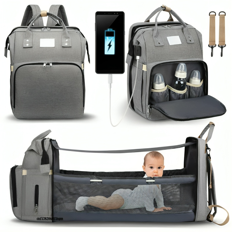 SmartTravel Bag™ | Alles, was Ihr Baby braucht – inklusive Reisebett!