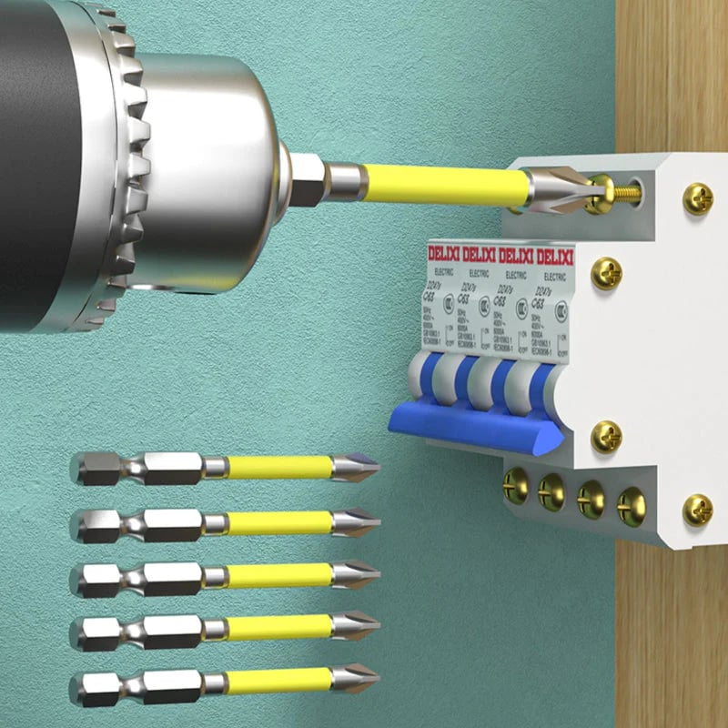 Kreuz- und Schlitzschraubendreher-Bits für Elektriker (5 Stück)