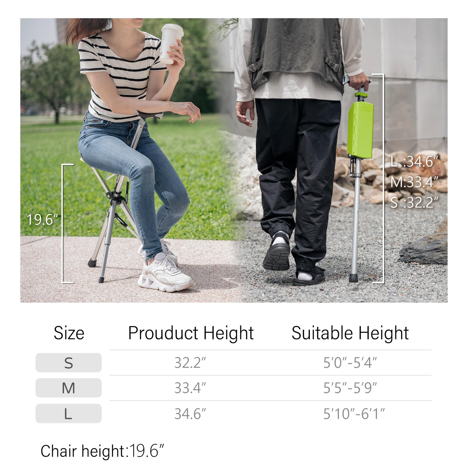 MobilStuhl | Foldable Crutch Seat – Comfortable and Practical