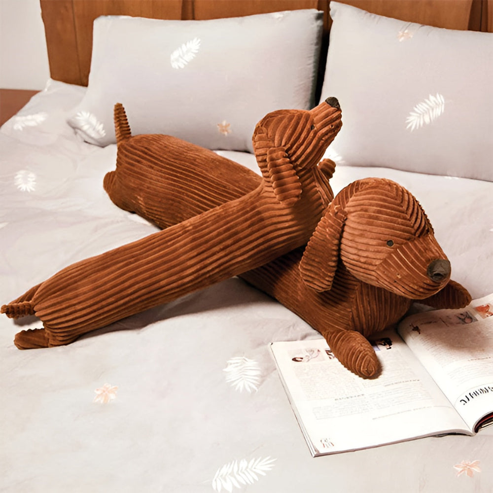 Dackel Kissen in Form eines Dackels – Weiches Kuschelkissen