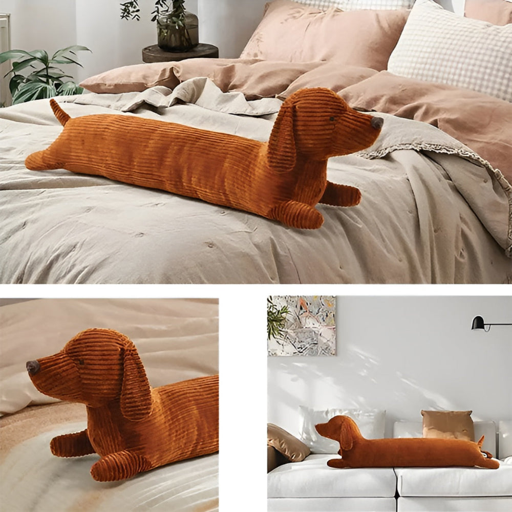 Dackel Kissen in Form eines Dackels – Weiches Kuschelkissen