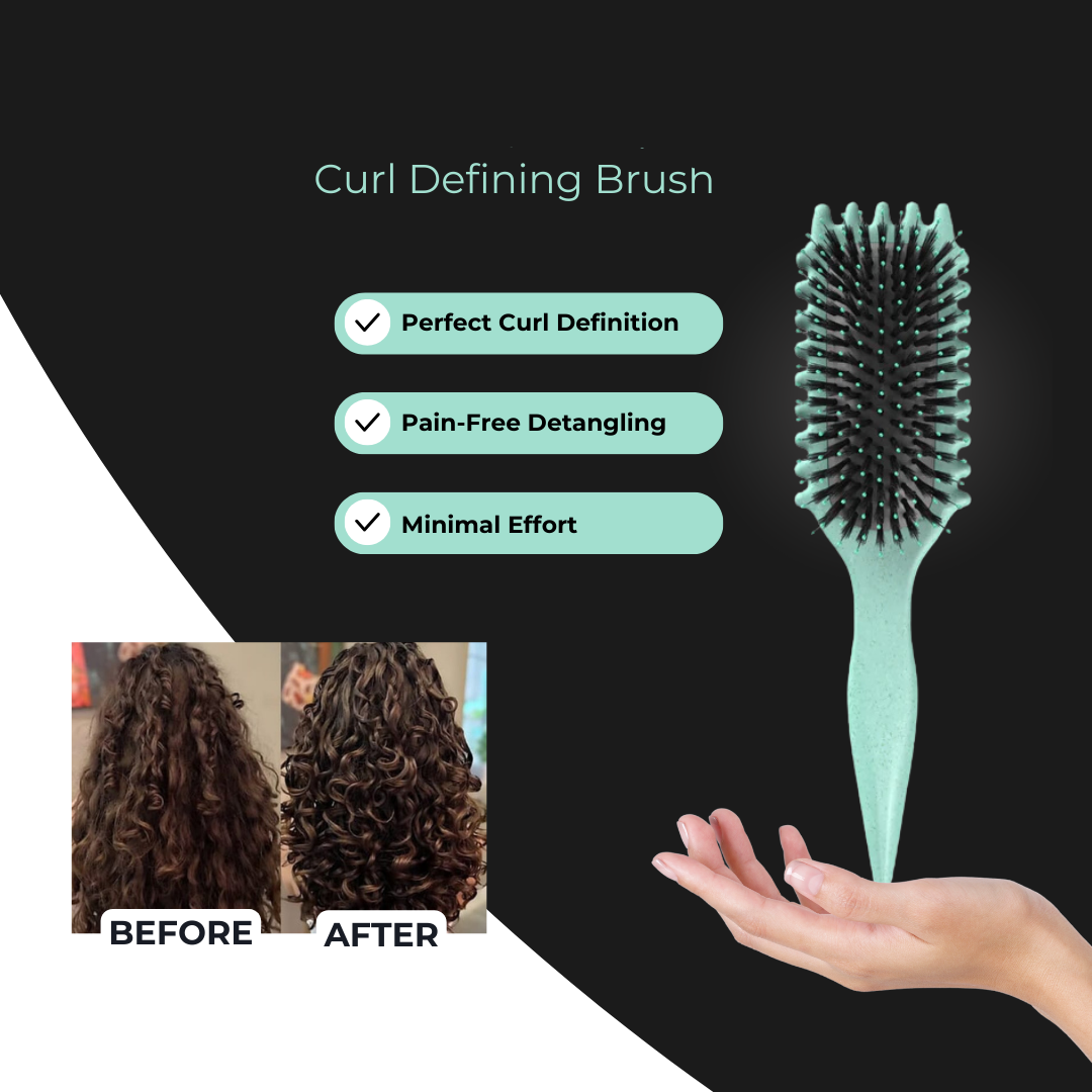 Glanzvolle Lockenbürste – Für Perfekte, Frizzfreie Locken