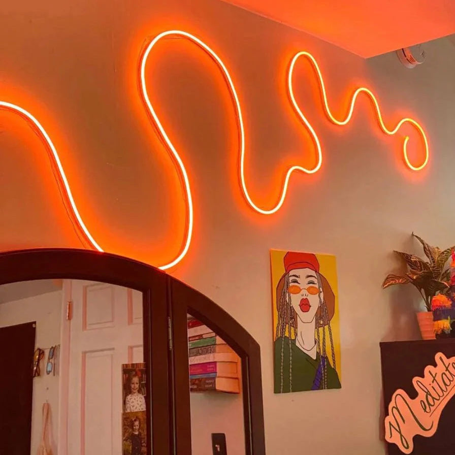 Customizable LED Neon Light Strips with App Control – Flexible RGB Lighting System for Any Room