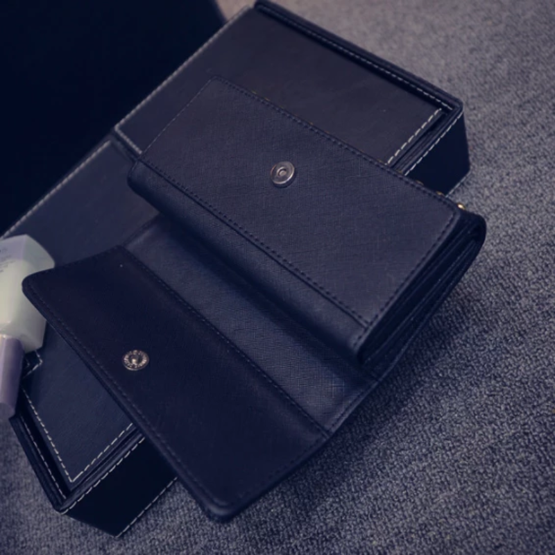 Elegante Lange Damenbrieftasche aus Kunstleder