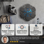 Interaktives Wand-Boxziel mit Licht und Sound – Bluetooth Musiktrainer