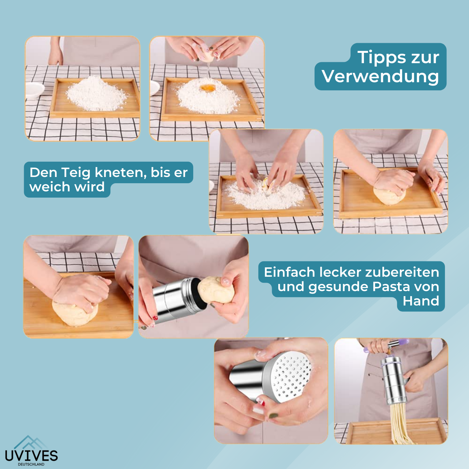 Nudelzauber - Manual Pasta Machine for Fresh Pasta