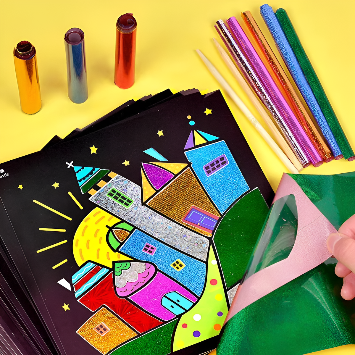 Colorful Foil Painting Set for creative crafting hours