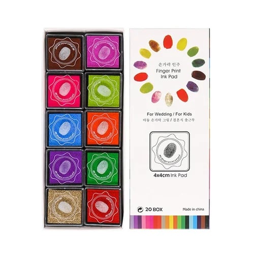 Finger Paint Set for Creative Painting Sessions (10 Pieces)