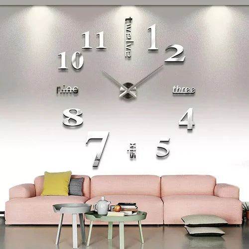 Modern DIY Wall Clock Without Drilling for Your Home