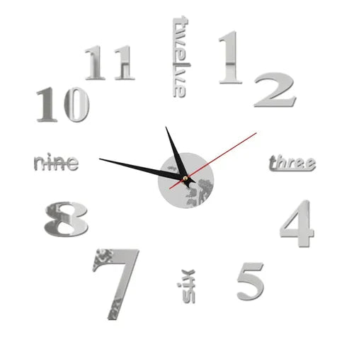 Modern DIY Wall Clock Without Drilling for Your Home