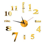 Modern DIY Wall Clock Without Drilling for Your Home
