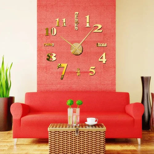 Modern DIY Wall Clock Without Drilling for Your Home