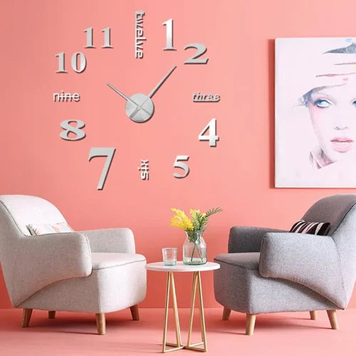 Modern DIY Wall Clock Without Drilling for Your Home
