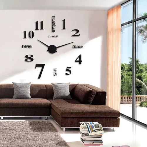 Modern DIY Wall Clock Without Drilling for Your Home