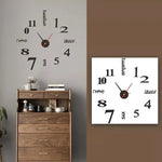 Modern DIY Wall Clock Without Drilling for Your Home
