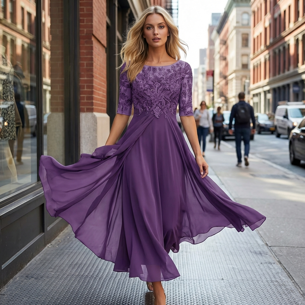 Elegantes Damenkleid – Bequem und Vielseitig für Besondere Anlässe