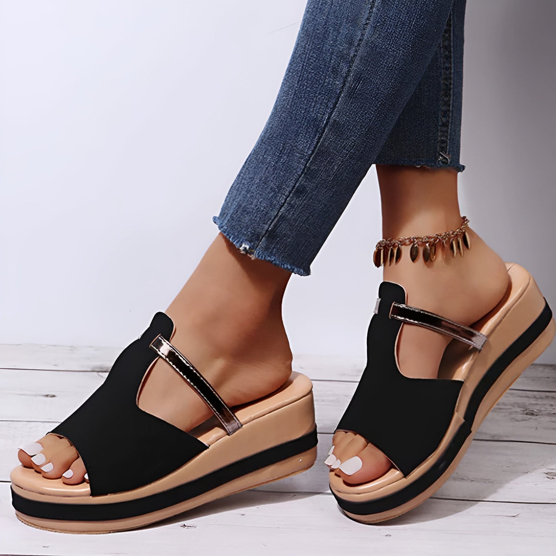 Komfortable und Stilvolle Sandalen für Damen mit Verstellbaren Riemen