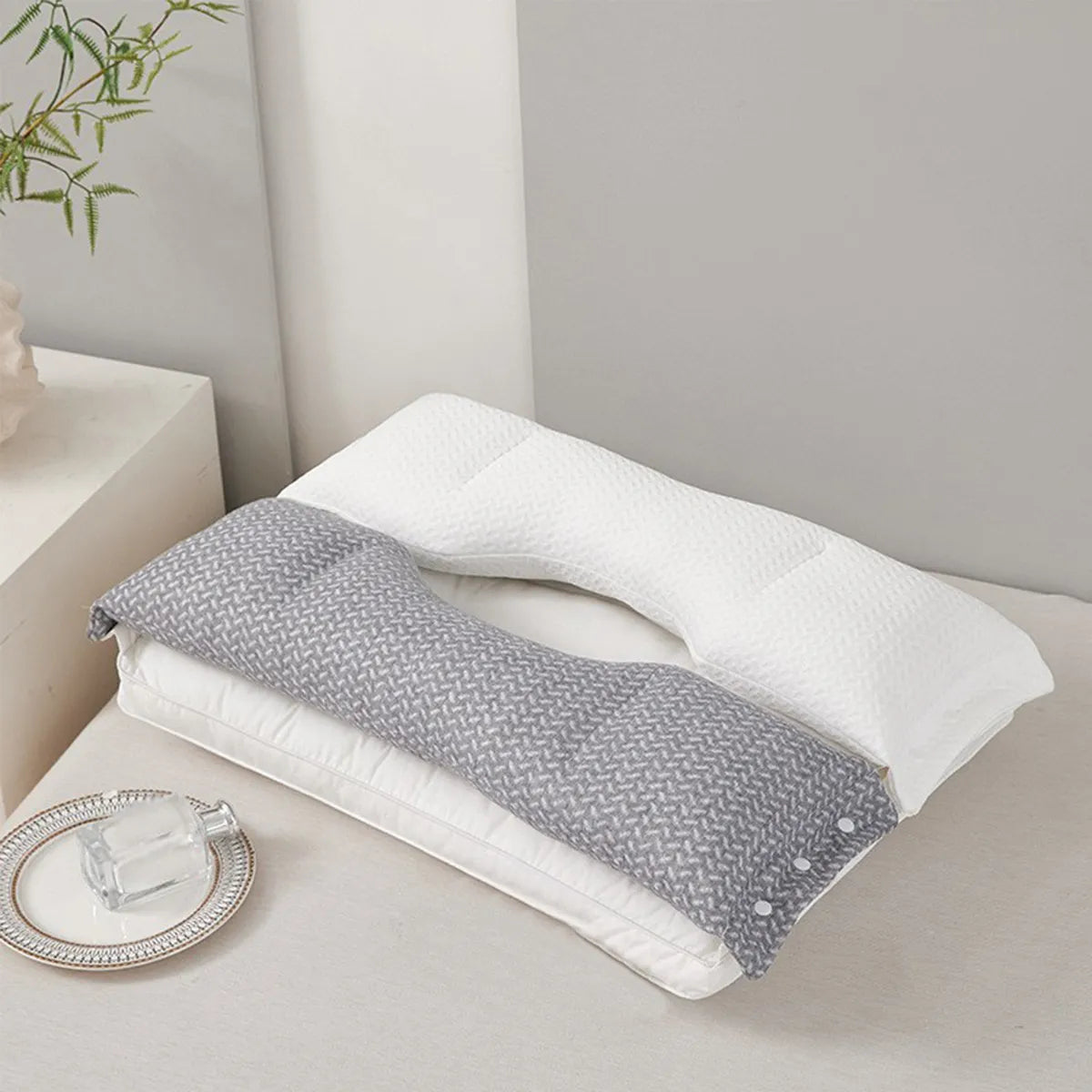 Ergonomisches Nackenstützkissen – Ideal für Seitenschläfer und Rückenschläfer