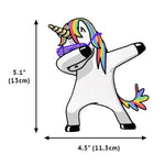 Stylischer Einhorn Dabbing Aufkleber | Regenbogen Design