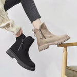 Elegante Winterstiefel für Damen aus Wildleder und Wolle