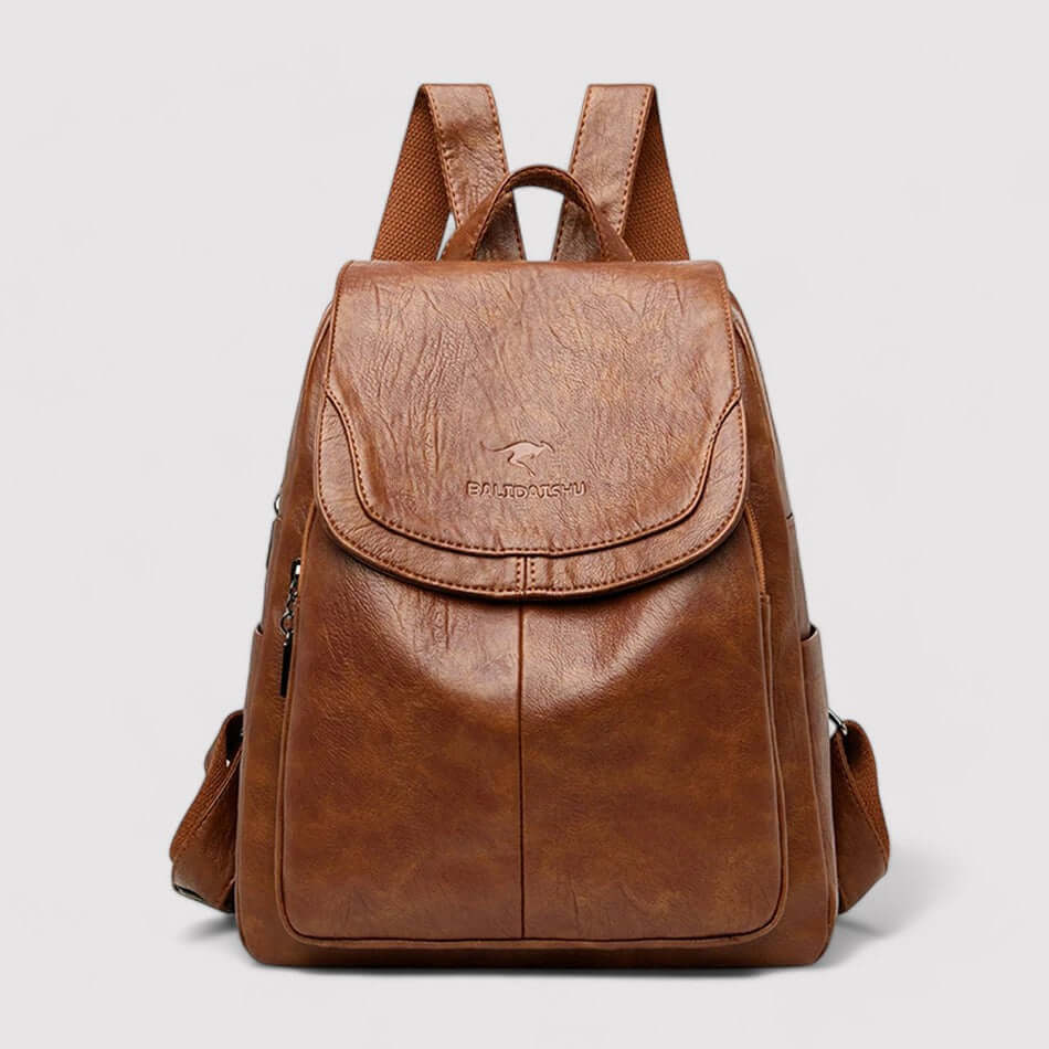 Sicherer und Eleganter Lederrucksack für Unterwegs