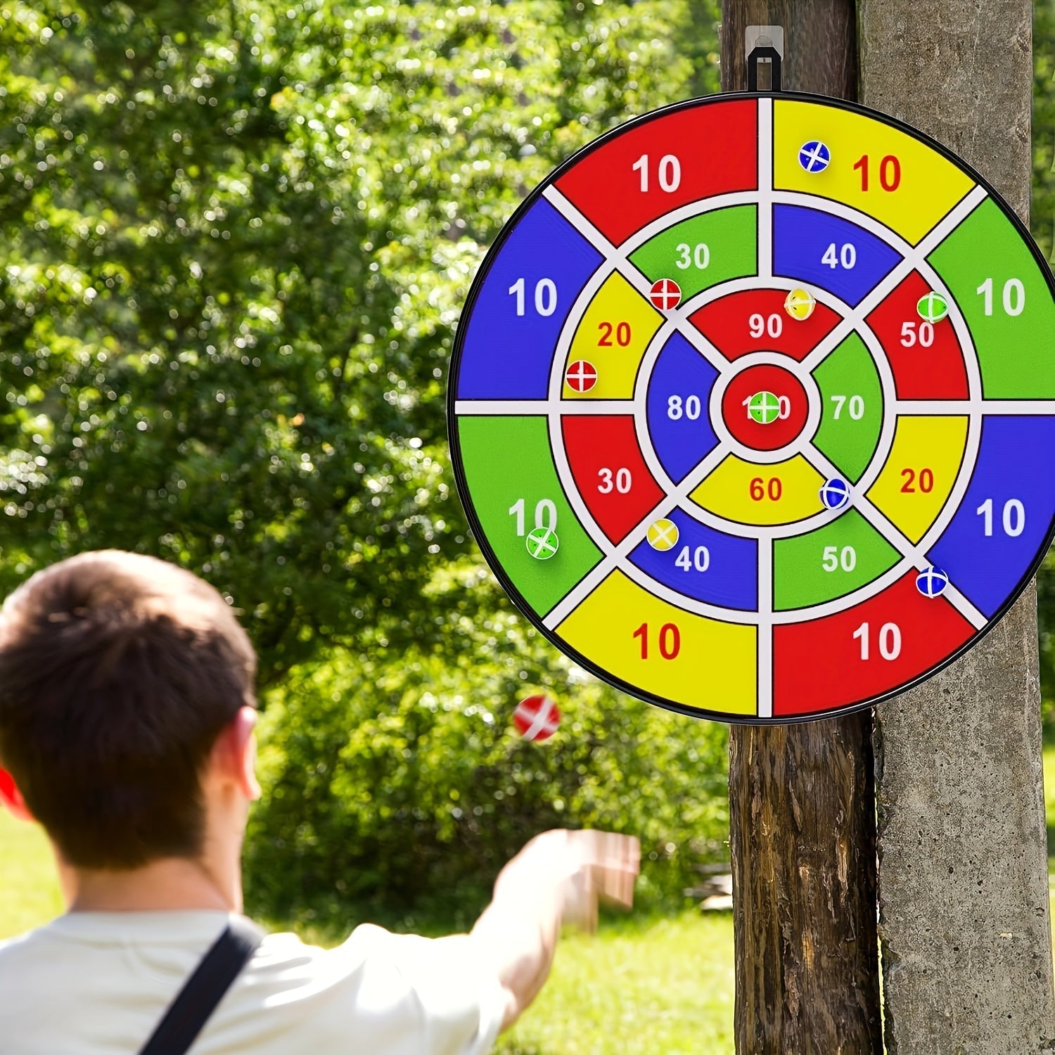 Dartspaß - Großes Dartspielbrett für drinnen und draußen