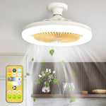 Eleganter Deckenventilator mit dimmbarer LED-Beleuchtung