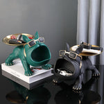 Stylish Bulldog Tray for Keys and Snacks – Practical Storage Solution