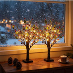 Elegant LED Christmas Tree for the Table – 50 cm with Berry Motif