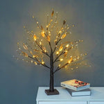 Elegant LED Christmas Tree for the Table – 50 cm with Berry Motif