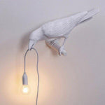 Artistic Crow Design Table Lamp with Warm Light LED