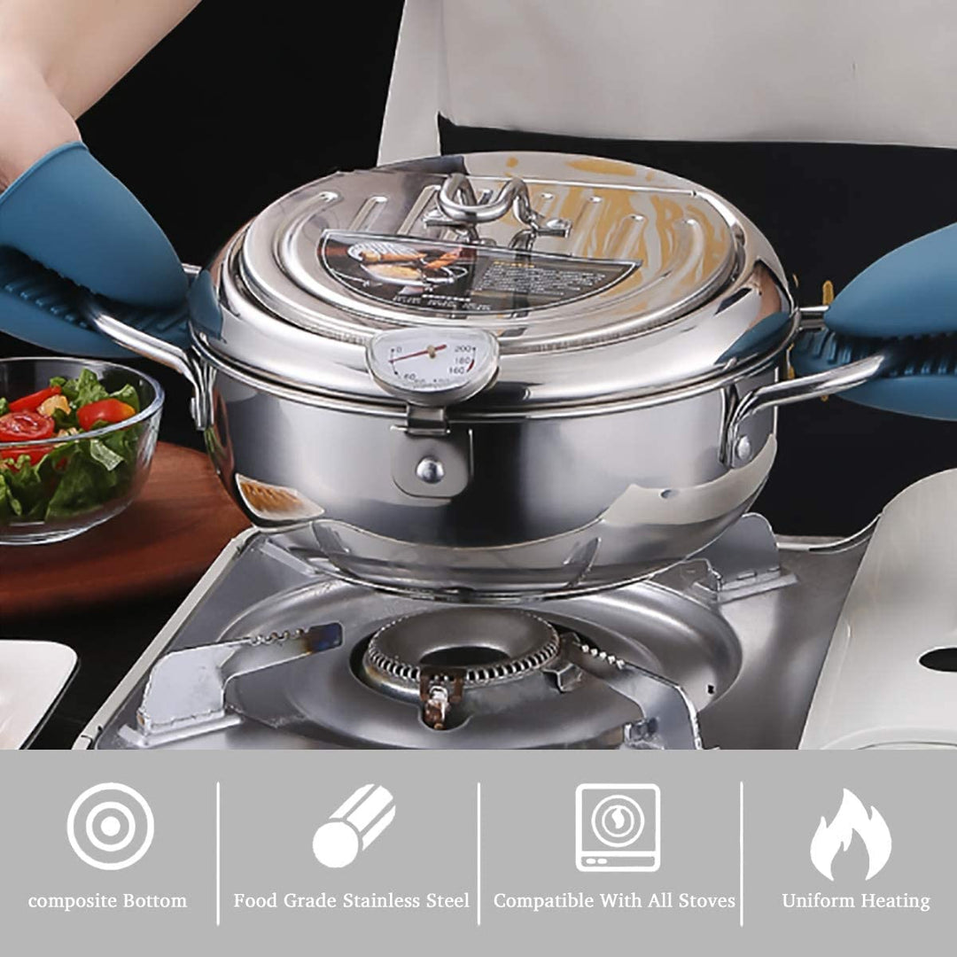 Frittiergerät mit Temperaturregler für Perfekte Ergebnisse