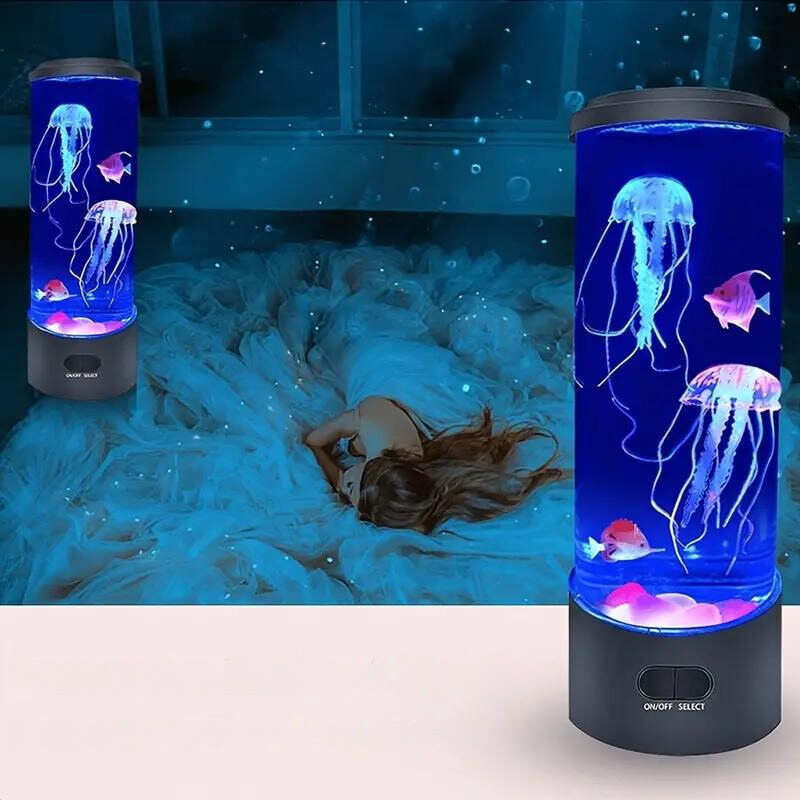 Oceanic Elegance: LED Table Lamp with Medusa Design