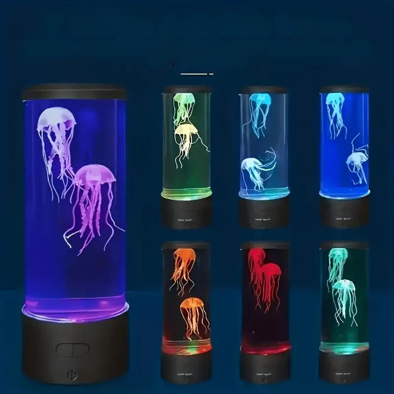 Oceanic Elegance: LED Table Lamp with Medusa Design