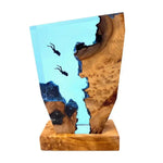 Creative Table Lamp with Diver Motif – Artistic Ray of Light for Your Home